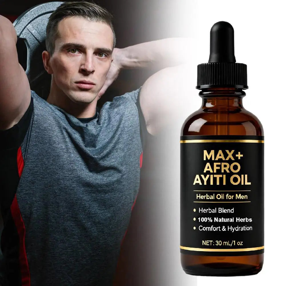 Natural Herbal Men's African Ayi Oil MAX+ AFRO AYITI OIL Male Body Massage Essence Oil