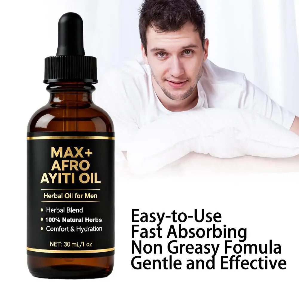 Natural Herbal Men's African Ayi Oil MAX+ AFRO AYITI OIL Male Body Massage Essence Oil