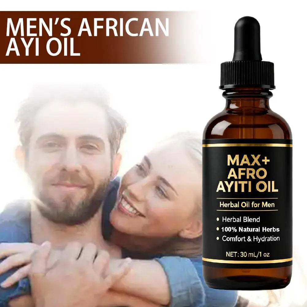 Natural Herbal Men's African Ayi Oil MAX+ AFRO AYITI OIL Male Body Massage Essence Oil