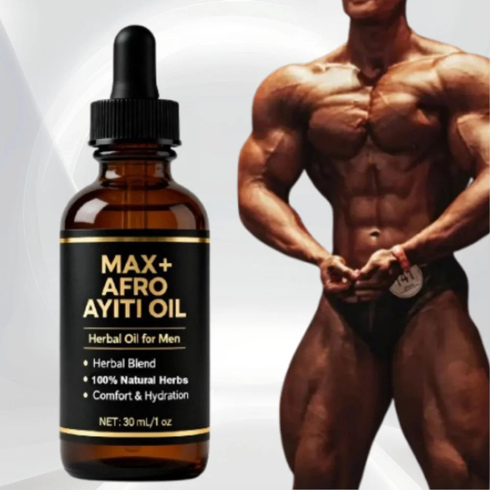 Natural Herbal Men's African Ayi Oil MAX+ AFRO AYITI OIL Male Body Massage Essence Oil