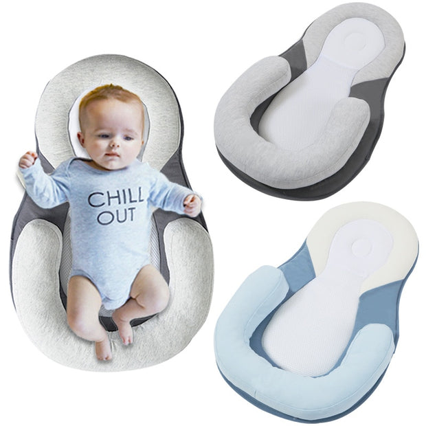 Almohada para Recién Nacido Anti-rollover para bebés, almohada de colchón para 0-12 meses, cojín de posicionamiento para bebés, almohada de algodón